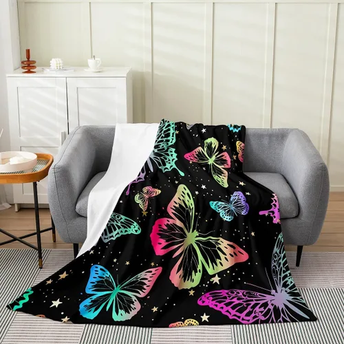 Vista 13 de Erosebridal Highland - Manta de vaca de 40 x 50 pulgadas, diseño de rosas para niños, niñas, niños, adolescentes, adultos, animales salvajes