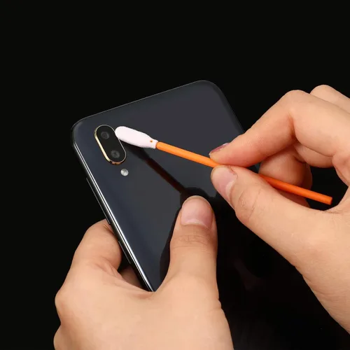 Vista 5 de Chinco 200 piezas de hisopos de espuma con punta de esponja, hisopos de espuma con punta de esponja para impresora de inyección de tinta, cabezal