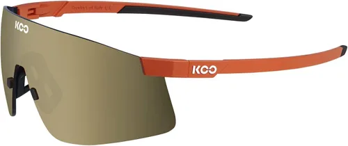 Vista 3 de Koo Nova - Gafas de sol I ligeras, 100 % protección UV, para trail running y senderismo, color dorado mate atardecer