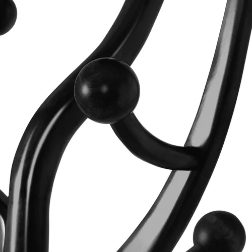 Vista 9 de Perchero de Pie de Madera Resistente con 8 Ganchos, Diseño Único con Aspecto de Rama de Árbol, Perchero de Árbol Premium para Colgar Ropa con Base
