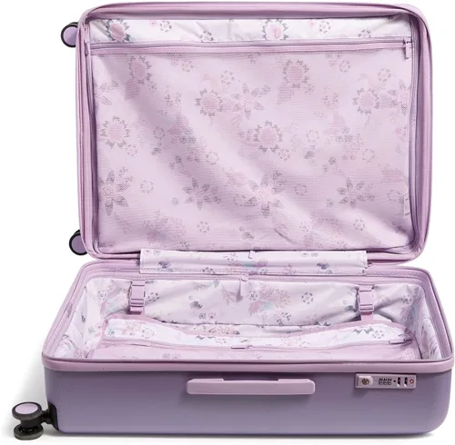 Vista 4 de Vera Bradley Maleta rígida para mujer, Púrpura (Purple Shimmer)