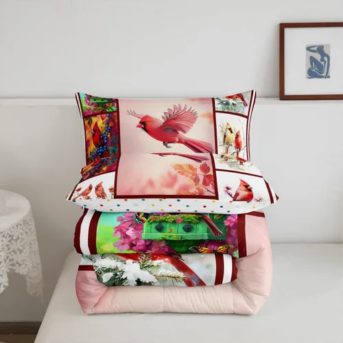 Vista 221 de Erosebridal Juego de edredón de hojas de cannabis, juego de ropa de cama de marihuana con estampado colorido de plantas, decoración bohemia de 2