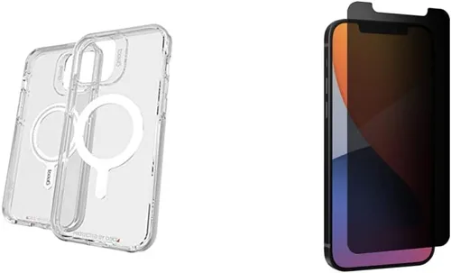 Vista 10 de ZAGG Gear4 Crystal Palace Snap - Funda transparente contra impactos con compatibilidad MagSafe para Apple 12 Pro Max
