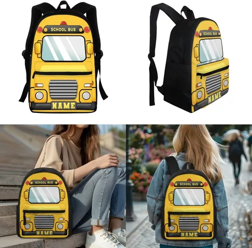Vista 181 de FOR U DESIGNS Fuego baloncesto impreso niños escuela mochilas viaje mochila libro bolsa