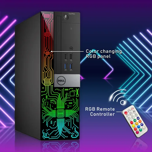 Vista 5 de Dell OptiPlex 7040 SFF RGB PC de escritorio, Intel Quad Core i5-6500 hasta 3.6GHz, 16G DDR4, 512G SSD, Windows 11 Pro 64 Bit-Multiidioma (Restaurado)