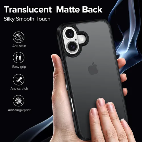Vista 6 de ivoler Estuche 3 en 1 para iPhone 17 de 6.3" 2025 con 2 protectores de pantalla de vidrio templado [Protección de grado militar], parte trasera