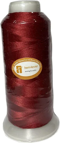 Vista 5 de Hilo de poliéster resistente a los rayos UV para tapizado de piel exterior, marca ITEM4EVER, Negro, S