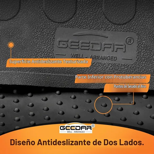 Vista 6 de GEEDAR Alfombrilla de Goma para Cama de Servicio Pesado para Chevy Silverado/GMC Sierra 1500 2019-2026, Accesorios para Cama de Vehículo de 5'8