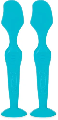 Vista 8 de Nuby Dr. Talbots - Cepillo de silicona para pañales con base de succión, color aguamarina Tamaño completo - Aqua Blue