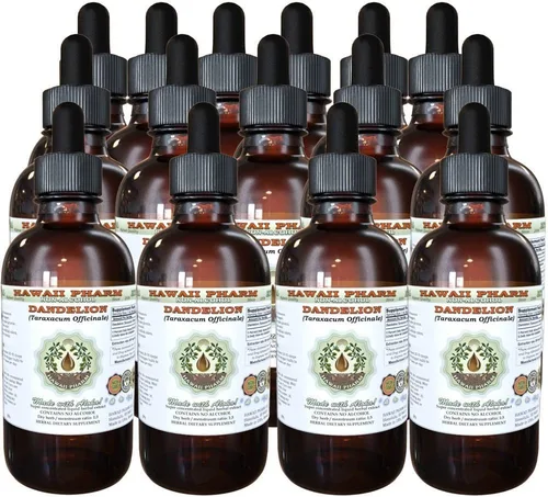 Vista 8 de Hawaii Pharm Extracto líquido sin alcohol de diente de león, diente de león (Taraxacum Officinale) Suplemento herbario natural de glicerita de hoja