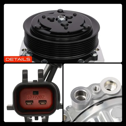 Vista 9 de A-Premium Compresor de A/C con embrague compatible con Dodge Ram 1500, Ram 2500, Ram 3500 2002-2003, Ram 4000 2002, Dakota 2002-2003, Durango