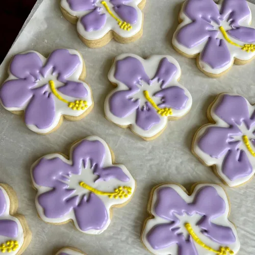 Vista 5 de Cortador de galletas de flores tropicales de 3.5 pulgadas, moldes de fondant para hornear