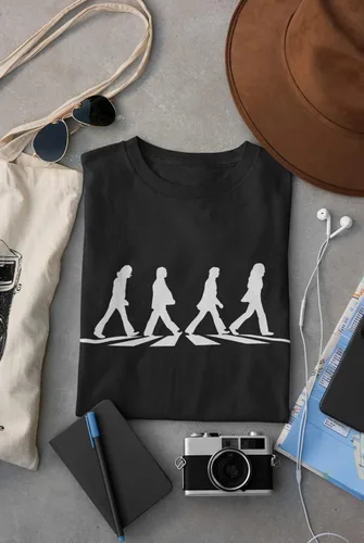 Vista 9 de The Beatles Camiseta Abbey Road Crosswalk Camiseta Mercancía T Shirt T-Shirt TS1