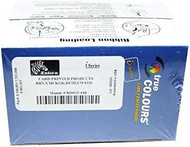 Vista 2 de 800015-448 YMCKOK Cinta de color para Zebra P420I P520I P430I Impresora 170 impresiones