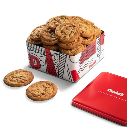 Vista 22 de David's Cookies Galletas recién horneadas – Deliciosa variedad suave hecha a mano – Exquisito regalo gourmet para amigos y familiares en ocasiones