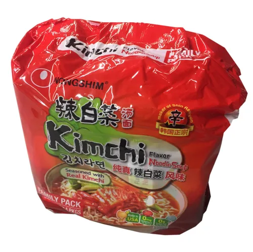 Vista 3 de Paquete familiar de ramen coreano Nongshim (Kimchi)