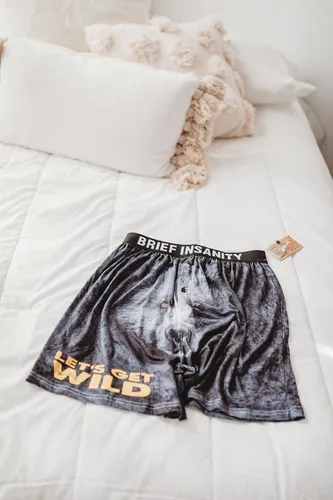 Vista 21 de BRIEF INSANITY Funny & Comfy Boxer Shorts and Pajama Pants for Men & Women Novelty Graphic Underwear & Loungewear