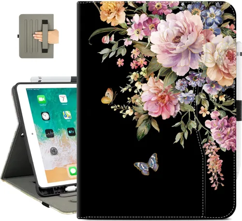 Vista 12 de Vimorco Funda para iPad de 9ª/8ª/7ª generación de 10.2 pulgadas, para iPad Pro de 10.5 pulgadas, para iPad Air de 3ª generación con soporte
