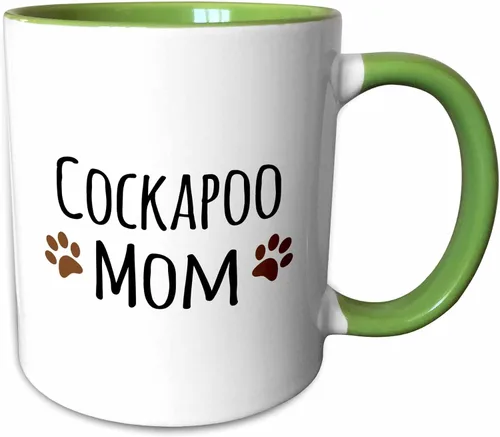 Vista 13 de 3dRose Cockapoo Dog Mom - Taza de 11 onzas, color negro