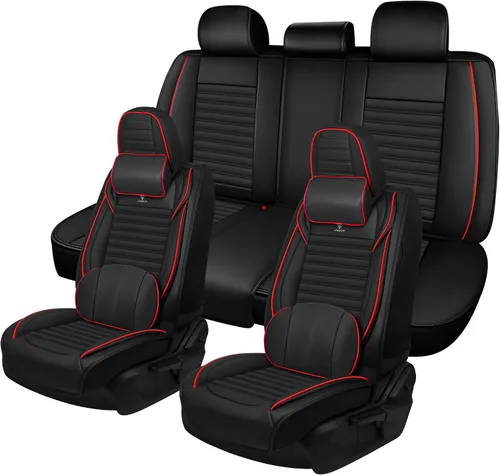 Vista 18 de Fundas de asiento para mini convertible 2009-2025, fundas de asiento de automóvil de cuero de alta calidad, impermeables, antideslizantes