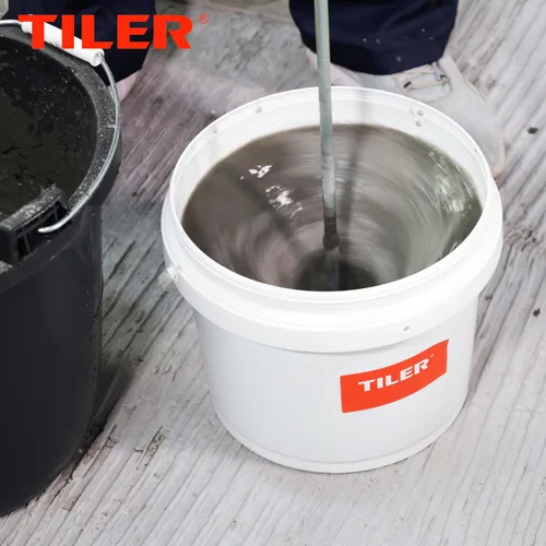 Vista 7 de TILER Mezclador de pintura y barro para taladro en cubo de 1 a 5 galones -Accesorio de taladro agitador de pintura Se adapta a todos los taladros