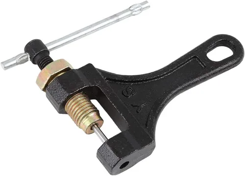 Vista 4 de X AUTOHAUX Herramienta de metal negro para motocicleta Dirt Pit Bike ATV Chain Splitter Cutter Herramienta universal para 420 428 520 525 528 530