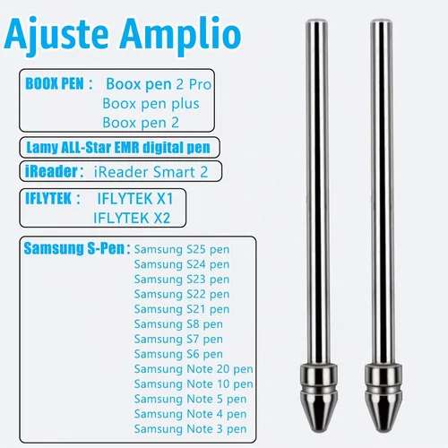 Vista 6 de Puntas finas de aleación de titanio de ajuste universal, no desgastadas, compatibles con BOOX Pen 2 Pro, iReader, IFLYTEK, Lamy AL-Star digital