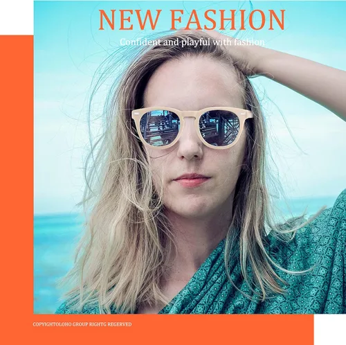 Vista 5 de Kelens Classic - Gafas de sol de marco de plástico retro redondo para mujer protección UV400 lentes polarizadas