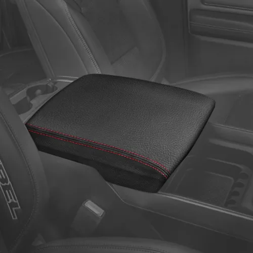Vista 15 de Funda de repuesto para reposabrazos de consola central, adecuada para Dodge Ram 1500 2500 3500 2013-2018 con consola de asiento de salto, protector