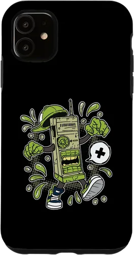 Vista 8 de Diseño de WalkieTalkie de dibujos animados para iPhone 16 para niños en estuche de estilo cómico