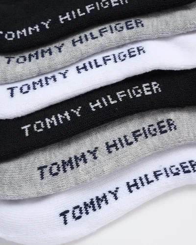 Vista 5 de Tommy Hilfiger Calcetines deportivos unisex para niños, calcetines acolchados (6 unidades)