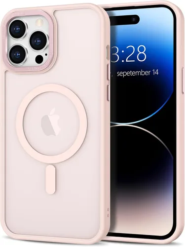 Vista 198 de Anuck - Funda magnética para iPhone 11 compatible con MagSafe, carcasa trasera mate translúcida dura, borde de TPU, delgada, resistente a impactos