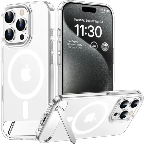 Vista 241 de Funda para iPhone 11 con compatibilidad magnética, [Soporte invisible incorporado][Compatible con MagSafe]