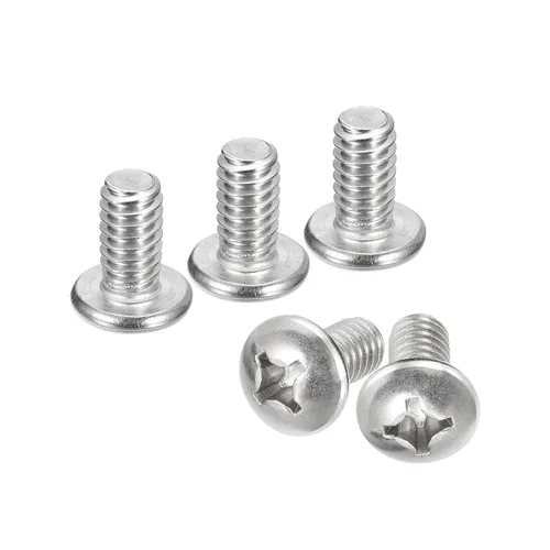Vista 27 de uxcell Tornillos de máquina de cabeza redonda de 1/4-20x1, tornillo de acero inoxidable 304 18-8, accionamiento Phillips, totalmente roscado