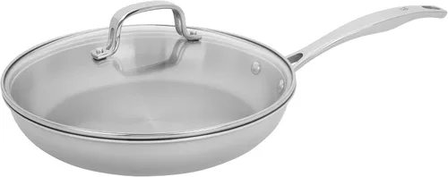 Vista 11 de HENCKELS Clad H3 - Sartén antiadherente de cerámica de inducción de 8 pulgadas, acero inoxidable, duradera y fácil de limpiar