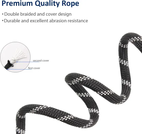 Vista 4 de WePet Correa antideslizante de entrenamiento para perros, sin tirones, plomo reflectante duradero, cuerda de bucle resistente para cachorros, mango
