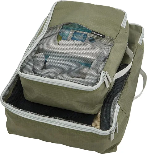 Vista 7 de Wrangler Juego de 4 cubos de equipaje y equipaje Verde Juego de 4 cubos de equipaje y equipaje