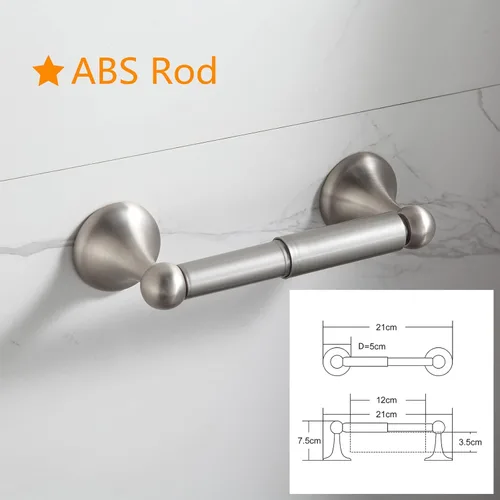 Vista 2 de BGL Juego de Herrajes de Baño de Níquel Cepillado Ajustables Expandibles Barras para Toallas de Baño Juego de Accesorios de Baño Toalleros 8 Piezas
