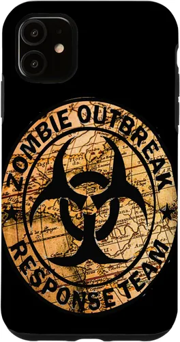 Vista 8 de iPhone 16 Funny Halloween Apocalypse Outbreak Zombie Response Team Case