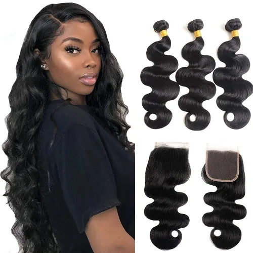 Vista 15 de 3 manojos de cabello humano 12A, ondulado, 100% sin procesar, cabello humano virgen brasileño de tejido rápido (14, 16, 18 pulgadas)