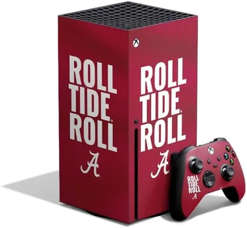 Vista 16 de Skinit Calcomanía para juegos compatible con el paquete Xbox Series X, diseño de mascota oficial de la Universidad de Alabama