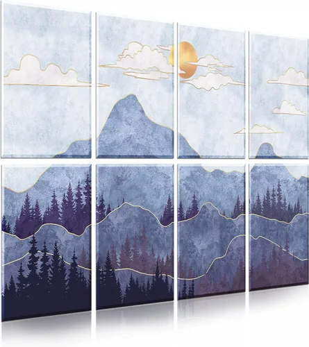 Vista 17 de Paquete de 6 paneles de pared acústicos artísticos decorativos, mejor tratamiento acústico que la espuma, paneles de pared de alta calidad