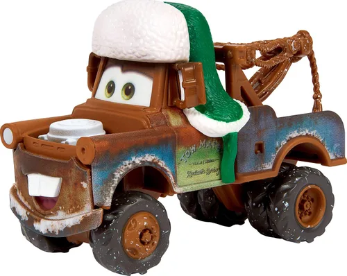 Vista 3 de Mattel Disney and Pixar Cars - Paquete de 5 con temática invernal