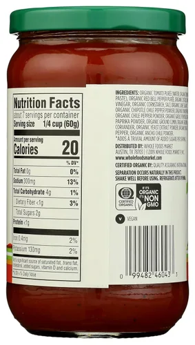 Vista 2 de 365 by Whole Foods Market, Salsa de enchilada roja orgánica, 15.5 onzas