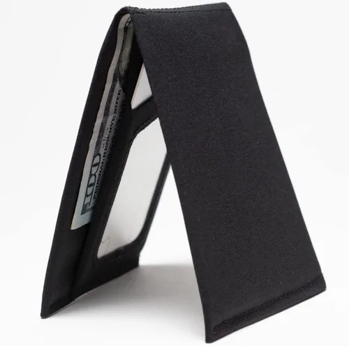 Vista 2 de SlimFold MICRO - Billeteras delgadas veganas con bolsillo frontal minimalista para hombre (bloqueo RFID)