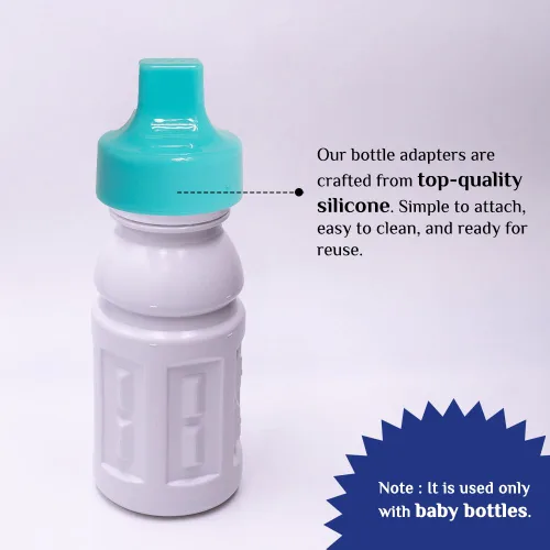 Vista 5 de Refresh-a-Baby Adaptador de boquilla superior reutilizable para botella, reutilizable, convierte fácilmente cualquier botella en un sorbo a prueba