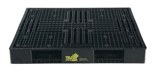Vista 3 de Vestil PLPB-4840 Paleta/patín de polietileno de alta densidad sólido para estanterías 39-1/8 pulgadas x 46-7/8 pulgadas x 6 pulgadas. 8,800 libras.