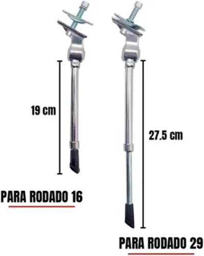 Vista 4 de BORDSTRACT Soporte de bicicleta ajustable, soporte lateral de bicicleta trasera de aleación de aluminio, soporte de estacionamiento ligero