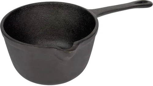 Vista 10 de Jim Beam JB0204 Olla de asado de hierro fundido presazonada, construcción resistente para parrilla y horno, grande, negra