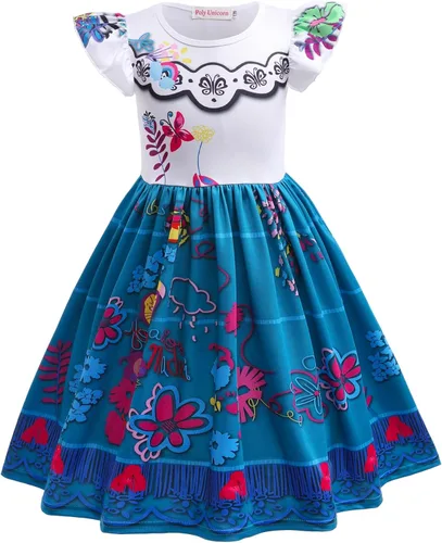 Vista 2 de Vestido de Encanto Isabella Mirabel para niñas disfraz de princesa Madrigal
